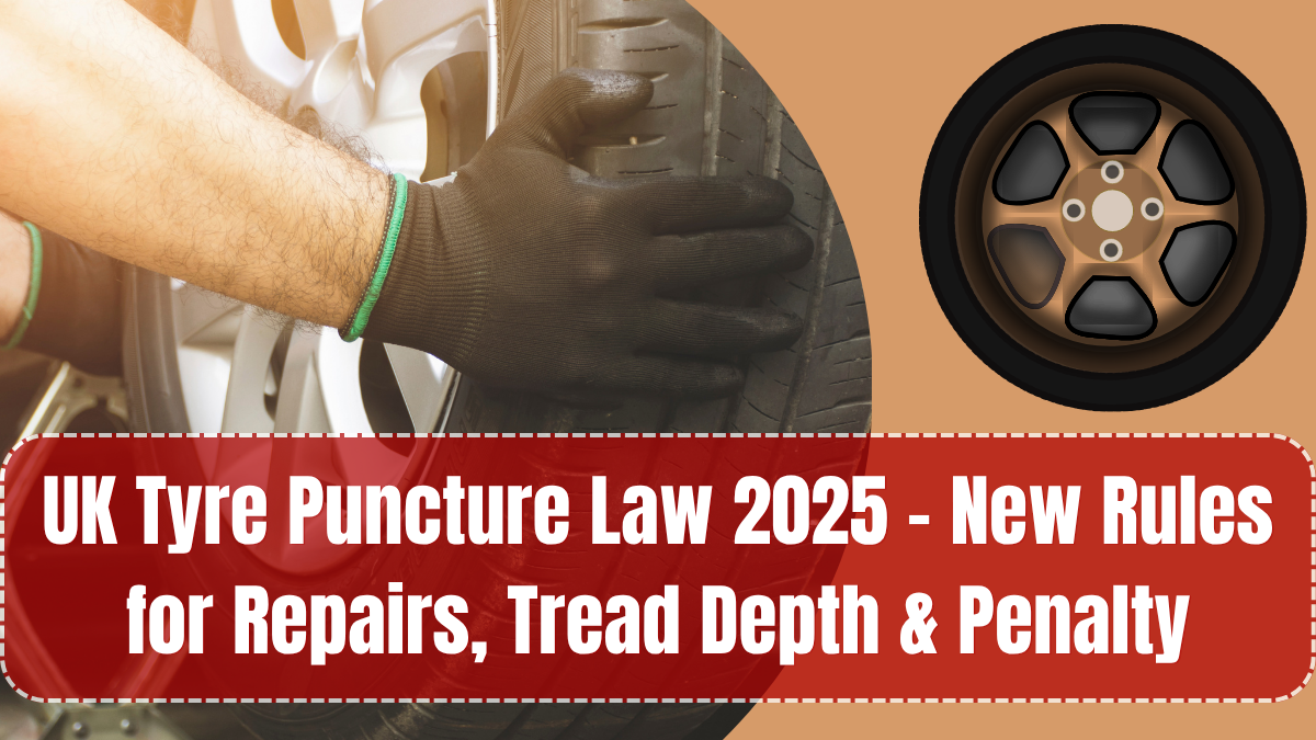 UK Tyre Puncture Law 2025 – New Rules for Repairs, Tread Depth & Penalty