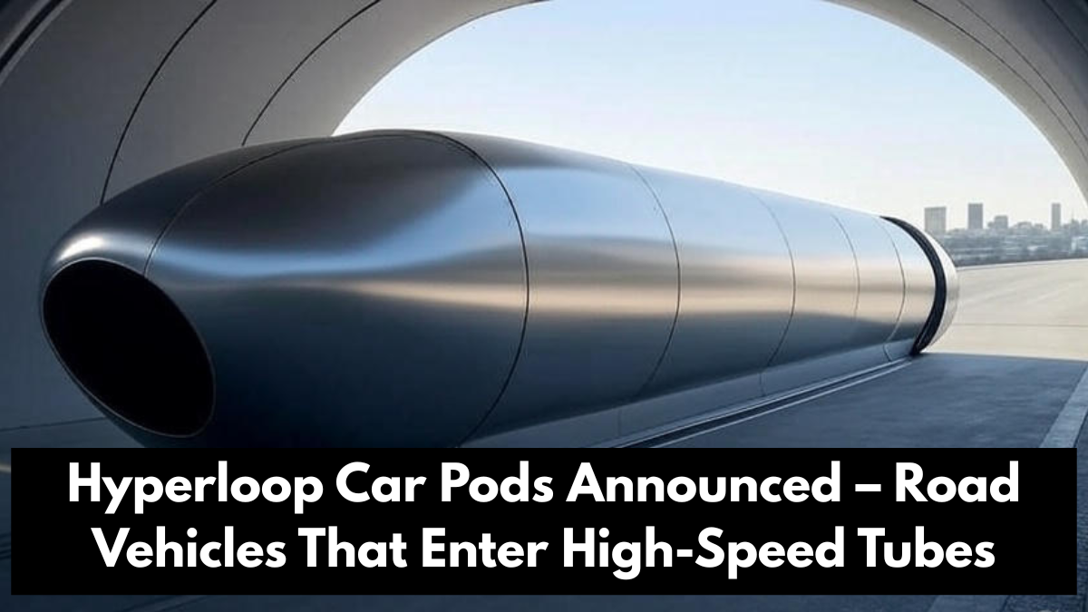 Hyperloop Car Pods Announced – Road Vehicles That Enter High-Speed Tubes