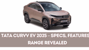 Tata Curvv EV 2025 – Specs, Features & Range Revealed